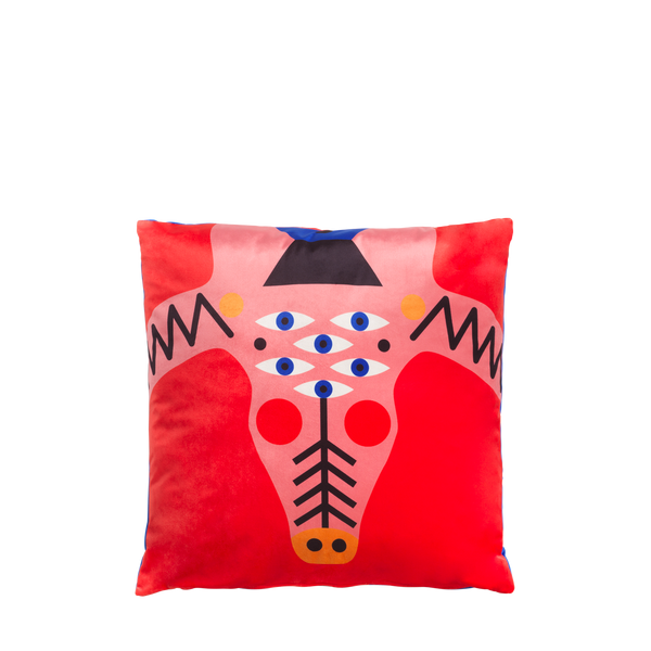 QEEBOO OGGIAN CROCOPINK CUSHION