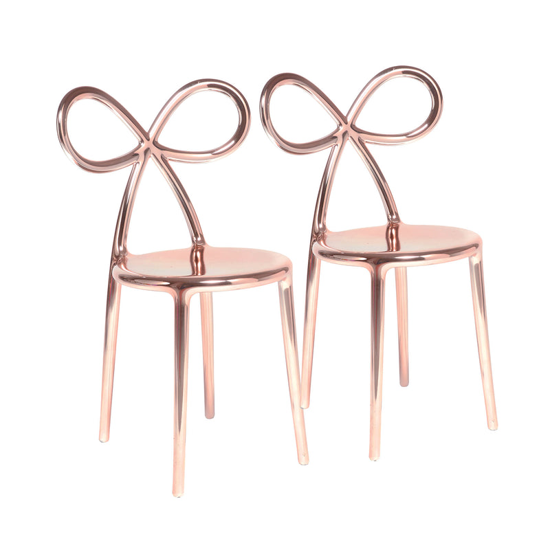 QEEBOO RIBBON CHAIR METAL FINISH