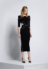 ZHIVAGO 'LA REINE NOIRE' MIDI DRESS