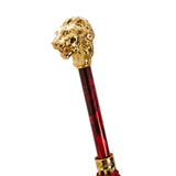 PASOTTI RED UMBRELLA WITH GOLD LION: